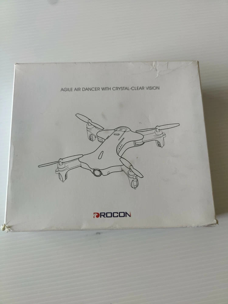 DROCON air dancer dc-014 drone product box with line-art drone