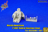 1/48 ejection seat upgrade kit: gray resin F-86F seat and small mounting parts