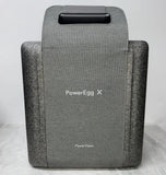 Gray drone case with top handle, PowerEgg X and PowerVision branding