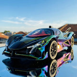 1:32 Apollo EVO Electroplated Alloy Diecast Car Model Sound Light Pull Back Toy