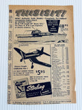 Vintage Print Ad 1954 Sterling Scale Hobby Models Yacht Boat Airplane 8x5.5