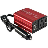 12V DC to 110V AC Vehicle Inverter Converter Classic Red