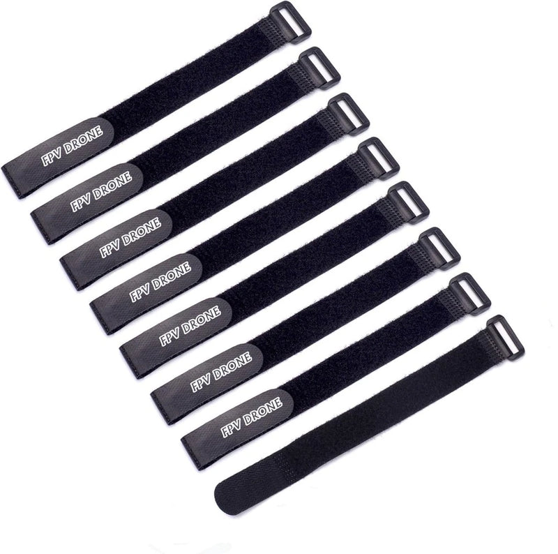 FPVDrone RC Lipo Battery Straps 20mm x 250mm Non-Slip Rubberized Battery Tie Dow Battery