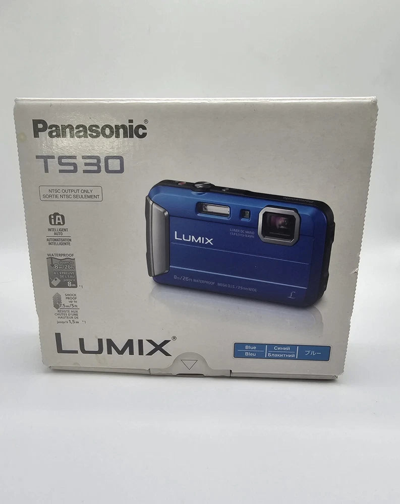 Panasonic LUMIX DMC-TS30 16.1MP Point & Shoot Camera - Blue