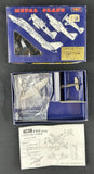 1/144 metal aircraft model kit with sprues and assembly instructions sheet