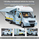 1:32 Luxury Motorhome Camper Van Model Car Diecast Kids Toy Vehicle Sound Light