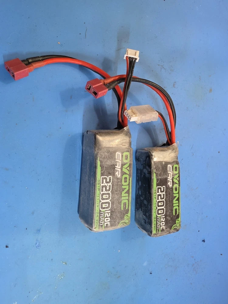Ovonic Air 35C 3S LiPo RC Battery Packs 11.1V 2200mAh 2-Pack Battery