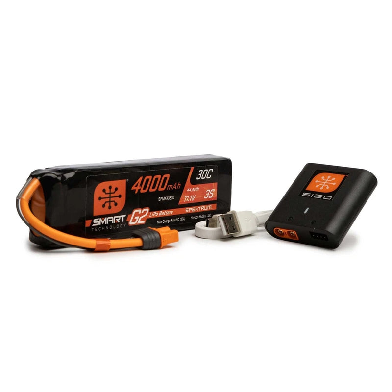 Spektrum Smart Powerstage Air Bundle: 4000mAh 3S G2 LiPo Battery / S120 Charger Battery