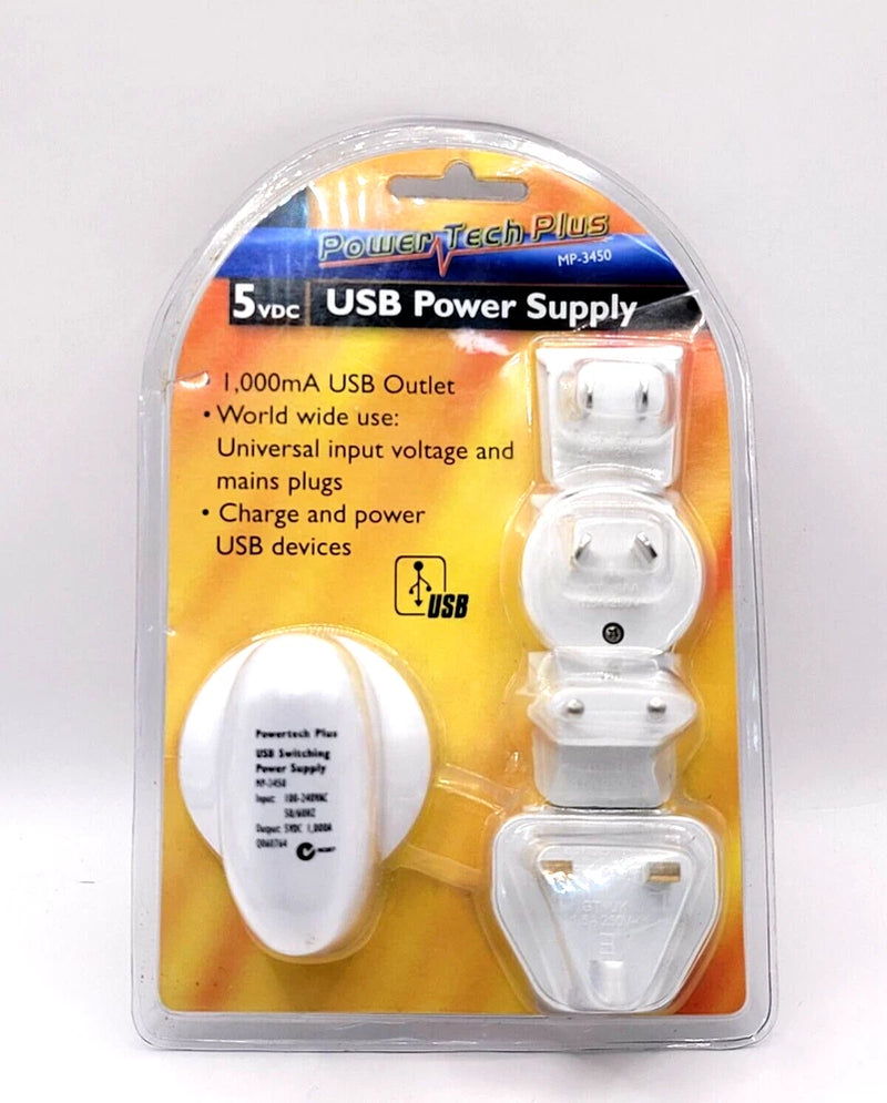 POWER TECH USB charger power Supply_5VDC Universal input voltage(MP-3450)