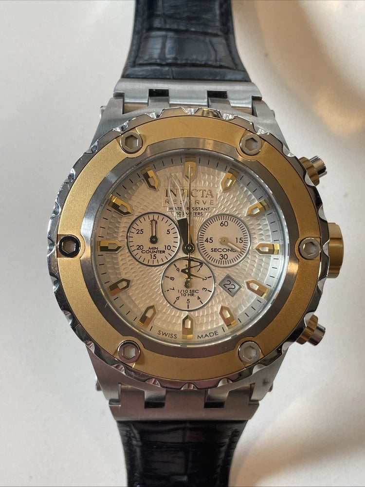 Invicta Reserve Men¡¯s Watch Model 10079. 500 Meters. New Battery Battery