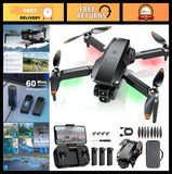 4K Camera Drone for Adults & Kids, 60 Min Flight, FPV Foldable Quadcopter, Gestu