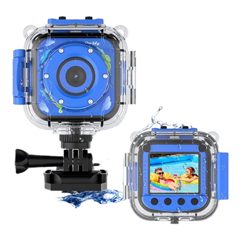 Ourlife Kids Underwater Camera Selfie Waterproof Cameras Toys for Girls 1080P...
