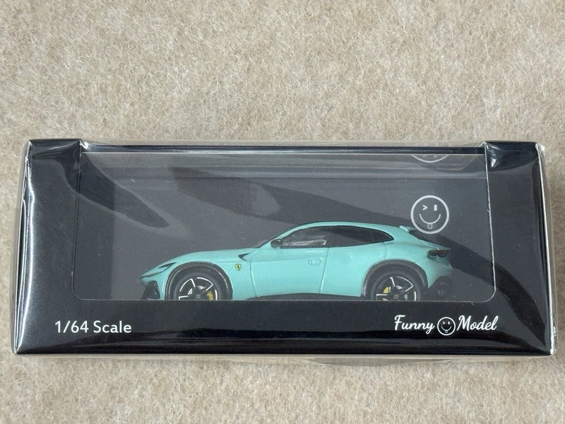 Funny Model 1/64 light green Purosangue FUV Luxury Sports Model Diecast