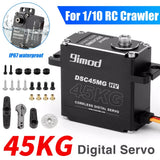 Black 45KG coreless digital servo motor with metal gear, waterproof, Gimod