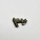 Mini battery and connector part with “93” marking, dark metal.