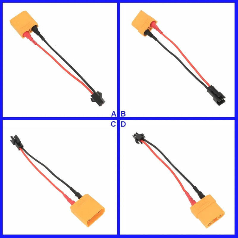 XT90 to SM 2P 20AWG 4inchs Cable Adapter For RC LiPo NiMH Battery FPV Truck UAV