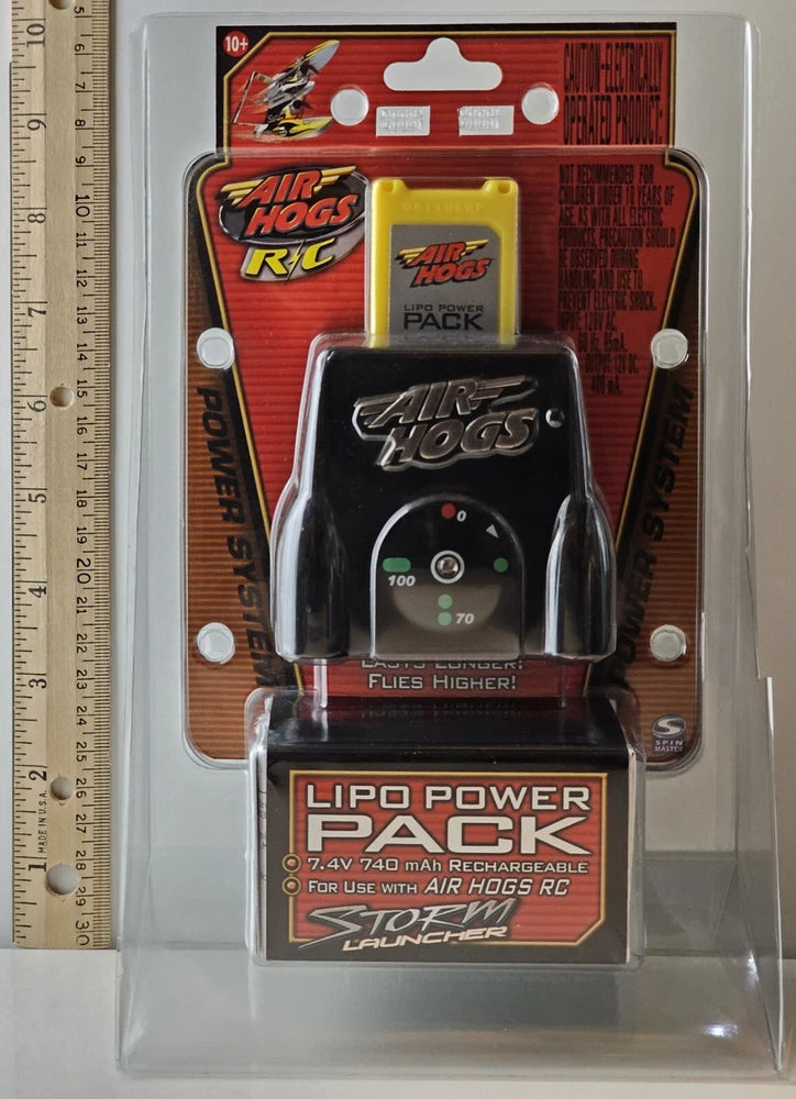 Air Hogs RC LIPO Power Pack 7.4v 740 mAh Rechargeable Storm Launcher Battery HTF