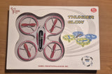 RC Thunder Glow quadcopter drone toy with four propellers on retail box
