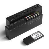 8 in to 1 Out RCA/HDMI Switcher??4 Way HDMI 2.0 + 4 RCA to HDMI Converter??4:3/...