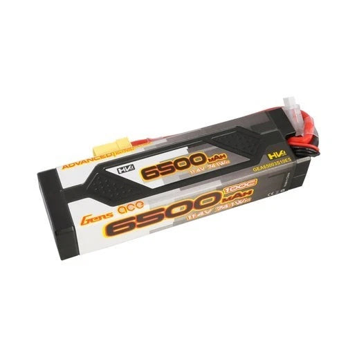 Gens Ace: 6500mAh 3S 100C 11.4V HardCase Advanced Lipo Battery Pack 60# with EC5