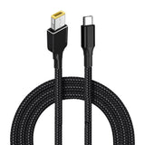 USB to Slim Tip Laptop Charging Cable, USB Input to Square Converter 6.5 ft. ...