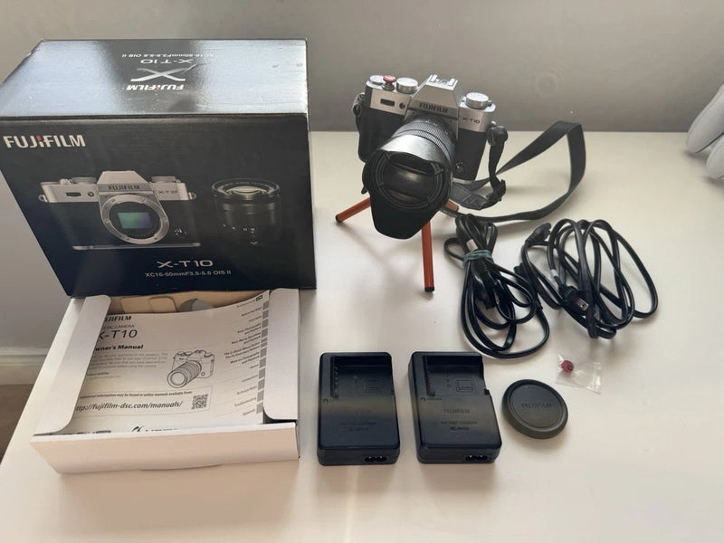 Fujifilm X-T10 Mirrorless Digital Camera - Silver Complete In Box