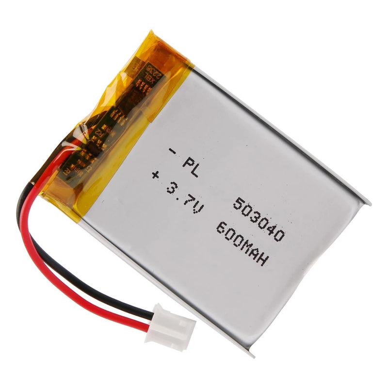 Winfox 3.7V 600mAh 503040 Lipo Battery Pack with JST PH2.0mm Connector | Rech... Battery