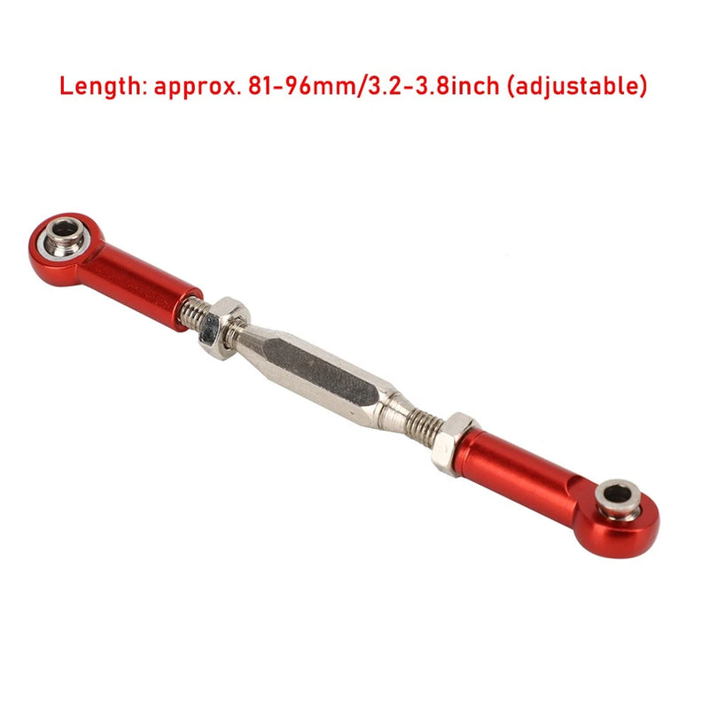 6 Pcs 81mm Adjustable Aluminum Servo Links Tie Rod Set For RC Car Accessories