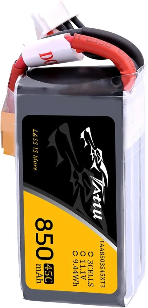 850mAh 11.1V 45C 3S LiPo Battery Pack with XT30 Plug for Multirotor FPV 150 180 Battery