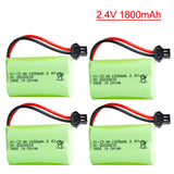 4Pcs 2.4V 1800mAh Rechargeable Ni-CD AA Battery For Rc toys Car Tanks Trains Gun Battery