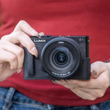 Genuine Leather Camera Case for Panasonic S9 Black Cowhide From Japan