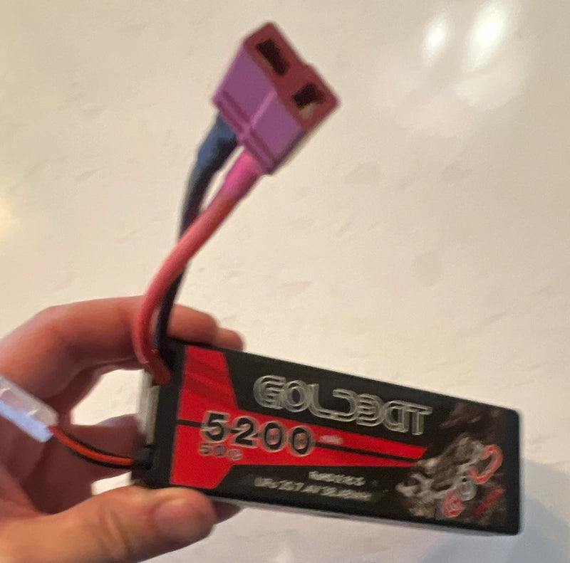 GOLDBAT GOL2 Racing 2S 7.4V 5200mAh 50C LiPo RC Battery 17+ Years Battery