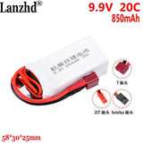 Lifepo4 9.9V 850mAh 20C 3S LiPo battery For turbojet ignition start power supply