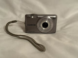 FujiFilm FinePix JX500 14MP 5x Optical Zoom Digital Camera Silver w Battery