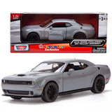 2018 DODGE CHALLENGER SRT HELLCAT WIDEBODY GRAY 1:24 DIECAST MODEL MOTORMAX79350