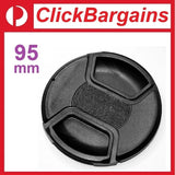 95mm CAMERA LENS CAP Snap-On Centre Clip Camera Front Cover 95 mm Canon Nikon