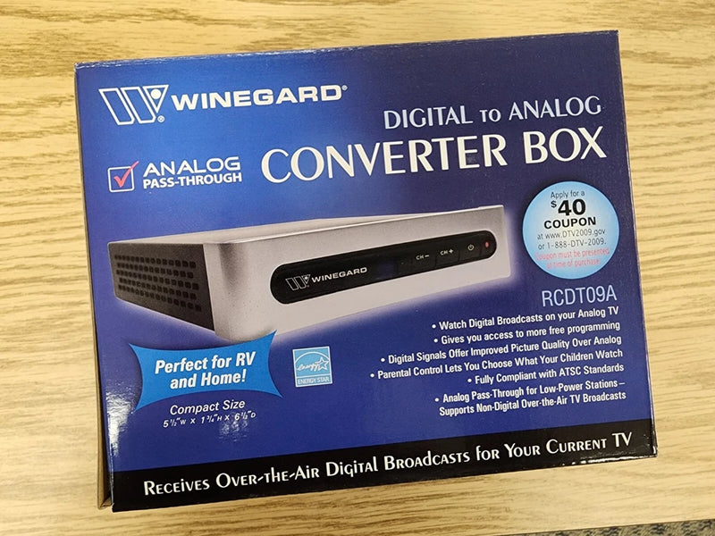 WINEGAR DIGITAL to ANALOG CONVERTER BOX RC-DT09 Converter
