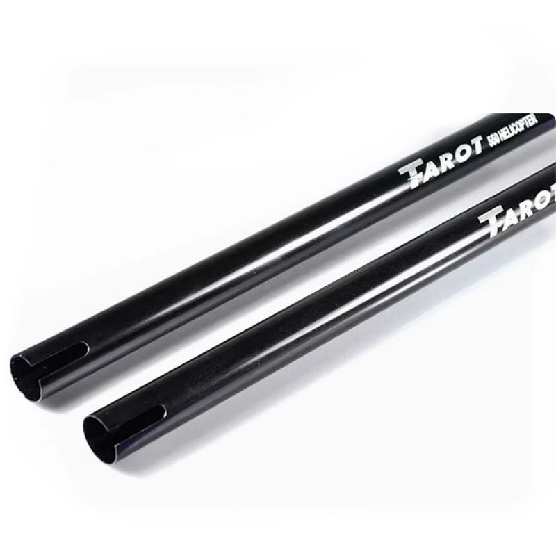 2PCS Tarot Helicopter Black Metal Tail Boom for Align Trex 550 RC Helicopter
