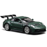 1/36 Porsche 911 GT3 RSR Model Car Diecast Toy Cars Toys for Boys Matte Green