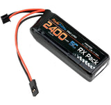 Powerhobby 2S 7.4V 2400mAh 5C RX Receiver Lipo Battery Pack Servo Connector Battery