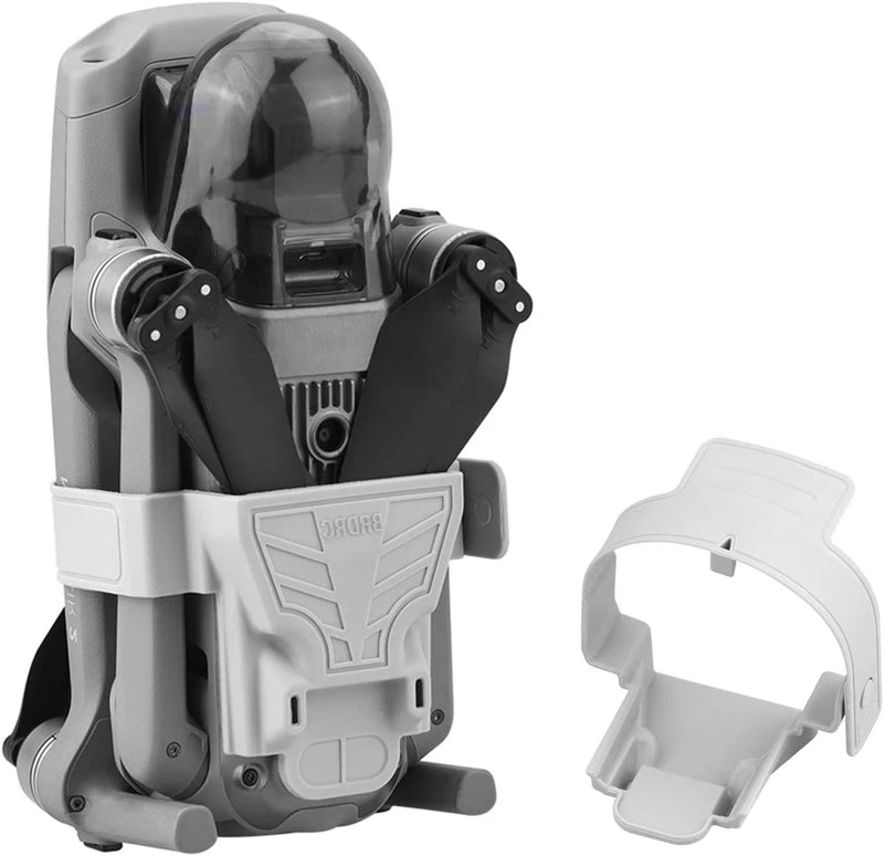 HeiyRC drone propeller holder strap, white mount guard with clips