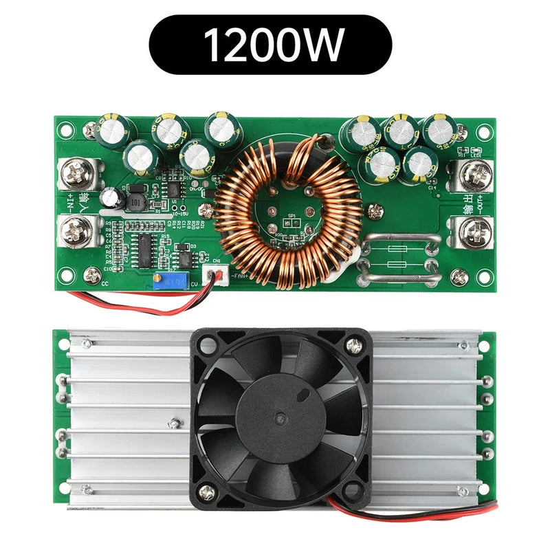 DC-DC Step Down Buck Converter Adjustable Voltage Regulator Power Supply Wit Fan
