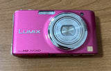 Panasonic LUMIX DMC-FX77 Pink Digital Camera 12.1MP Japan Used Tested