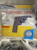 Sky Flight Hobby LX-B2 RC aircraft kit retail box with model details