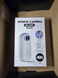 4K Ultra HD Wi-Fi Waterproof Action Camera, Wide-Angle Lens, Loop Recording