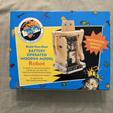 Build Your Own Battery Operated Wooden Model ROBOT (039825218031) Ages 8+ Battery