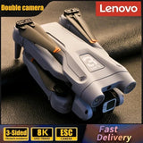 Professional Lenova 8K HD Drone with 3 Extra Batteries and a Carrying Case.
