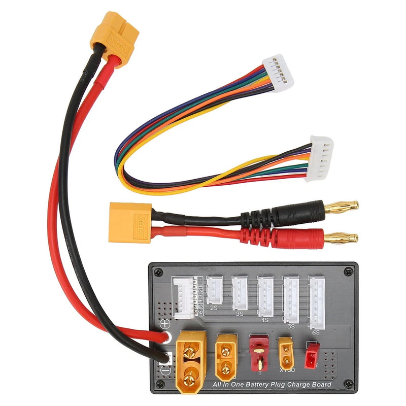 5 In 1 Lipo Battery Parallel Charging Board 2-6S XT30 XT60 XT90 JST Connector?