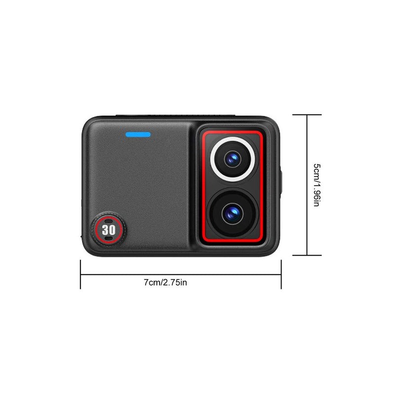 8K Dual Camera Action Camera With Day Night Dual Lens 2.51 Inch Flip Touch CLDY