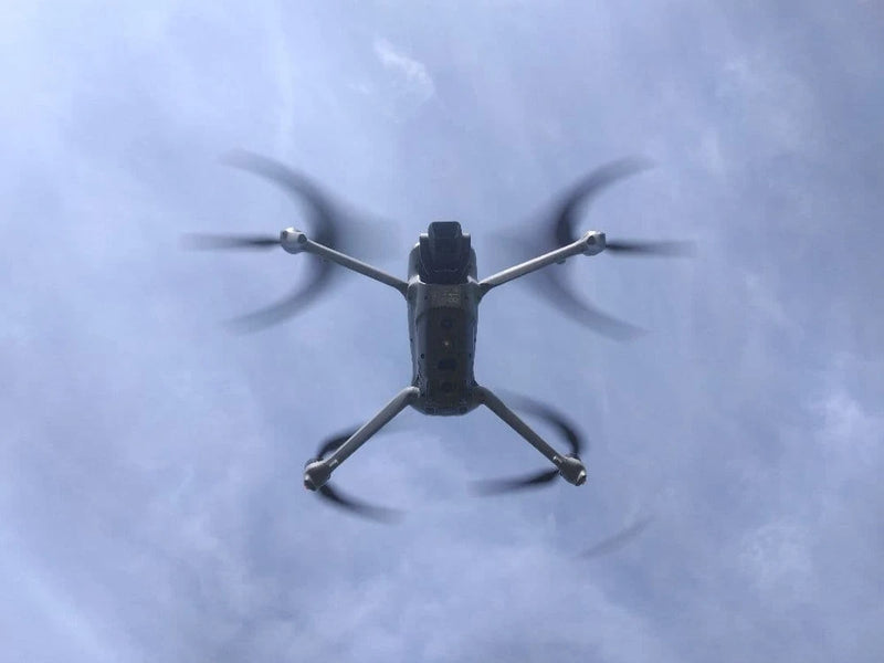 DJI Air 3 drone with four rotors and foldable arms